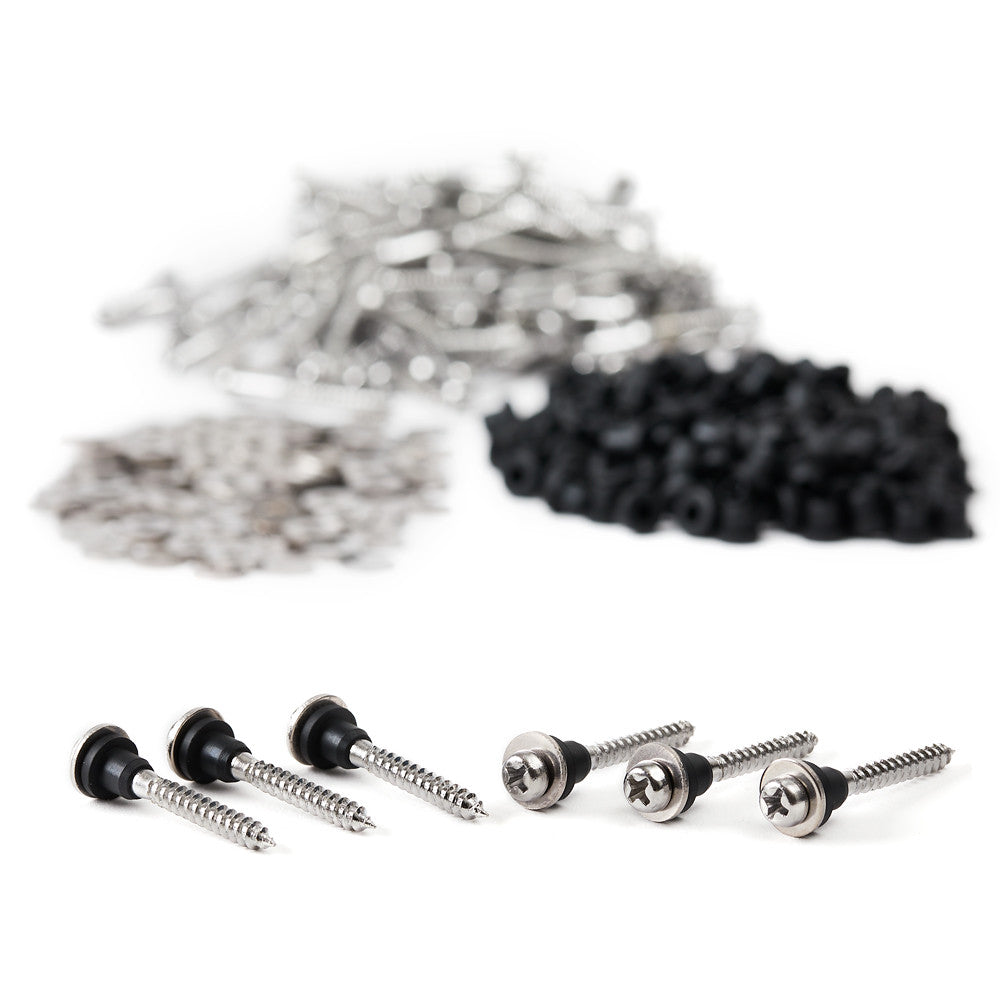 Figure 3 — A Vintage Vibe tone-bar screw, washer and grommet kit — the matched screws and grommets that mount and aim every tonebar on the harp. Reference image.