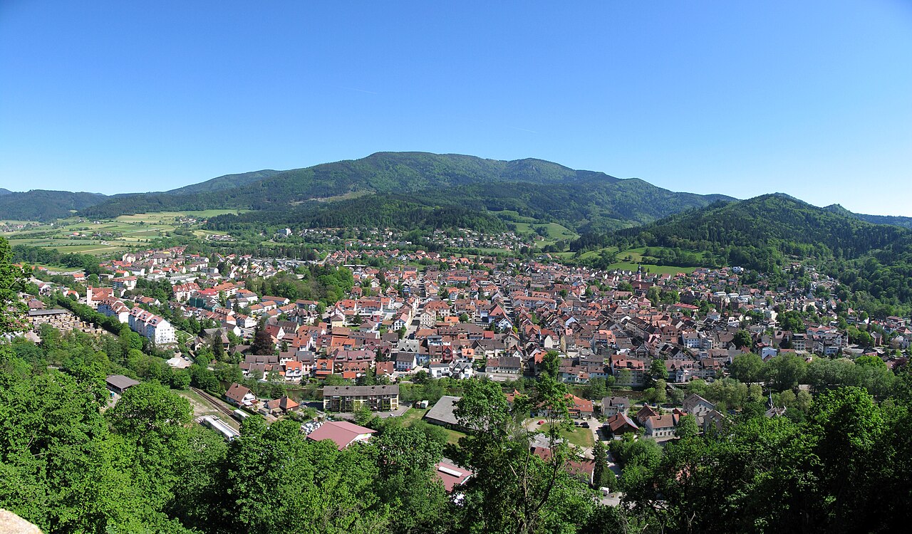 Figure 3 — Waldkirch in the Black Forest — the self-styled Orgelstadt ("organ city") where Bruder, Ruth and Weber built the street, fairground and orchestrion organs that this who's-who catalogues