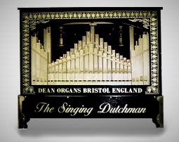 Figure 3 — A traditional hand-cranked street ("monkey" / busker) organ of the type the John Smith design descends from.