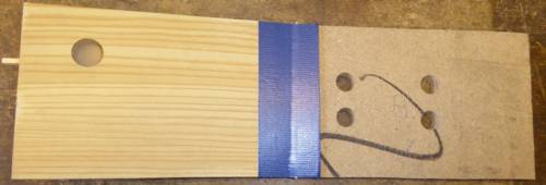Figure 2 — Hairsheep gusset leather glued over a folding bellows corner, the flex joint of a feeder or reservoir.