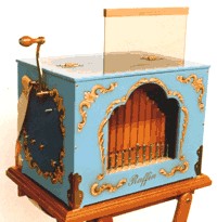 Figure 4 — A Raffin hand-cranked 20-note street organ — the German standard whose 20-note scale the John Smith Universal is cut to read.